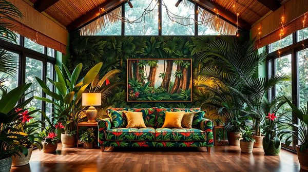 Adoptez la décoration tropicale jungle pour une oasis moderne